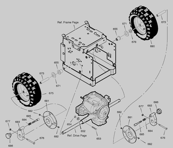 Wheels Diagram and Parts List for 629953X54A 2005 Briggs and Stratton Snow Blower